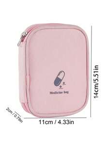 1个便携式空急救包，适用于迷你医疗包、小型急救箱、应急包、家用药品收纳包、绷带收纳包，男女通用，旅行、邮轮、宿舍、居家、航空、商务、露营、户外、徒步、狩猎、海滩、暑假、返校、健身假期等场合必备。 - 淺粉色 - 查看 9