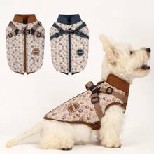 Veste pour chien, gilet en polaire pour animaux de compagnie avec boucle réglable, double anneaux en D, manteau résistant au froid et réfléchissant, convient aux chiens de taille moyenne à petite