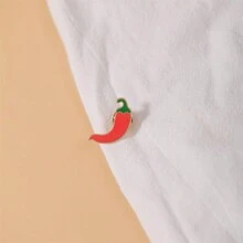 Broche de esmalte de pimiento rojo picante personalizado, adornos decorativos, insignias de solapa, insignias, joyería, regalos, pasadores para ropa, bolsos, encantos, útiles escolares, mochilas, accesorios de oficina, camisas, chaquetas, accesorios de otoño-invierno, adecuado para adolescentes, jóvenes, hombres, casual, al aire libre, atlético, vacaciones, regalos de graduación, cumpleaños, ropa diaria, pasadores divertidos, regalos para maestros - Rojo - Ver 3