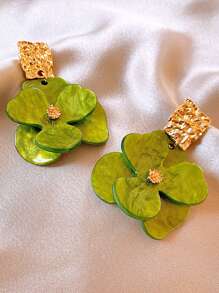 1 paire Boucles d'oreilles florales vintage uniques et de luxe pour femmes, convient pour les fêtes et les vacances
