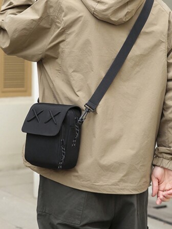 Bolso bandolera de un solo hombro con estilo, bolso cruzado tipo escolar para Navidad, invierno y otoño, regalos navideños para hombres, bolso bandolera, bolso lateral, senderismo, regalos para hombres, regalos para estudiantes, viaje, Acción de Gracias, gran capacidad, multiusos, bolso bandolera para exteriores, mochila de vuelta al cole, bolso cruzado, útiles escolares de primavera