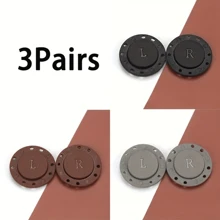 1 对/2 对/3 对 毛衣和羊毛衫磁性纽扣，防偷窥，多功能圆形磁扣，外套深色纽扣