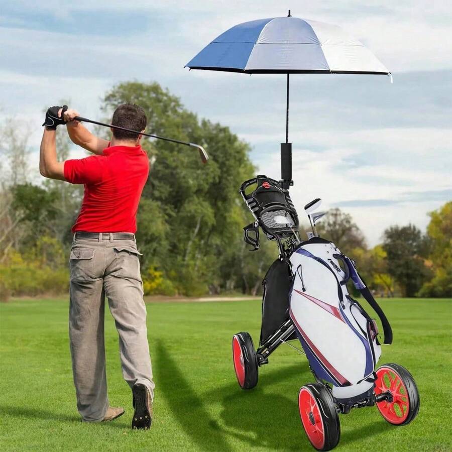 Golf Cart Umbrella Holder Stand, Adjustable Universal Umbrella Clamp