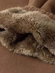 mini bala 男童女童休闲裤柔软保暖宽松长裤 - 深咖啡 - 查看 8