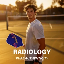 SWEUZIK Raw Pro Carbon Fiber Professional Pickleball Paddle - RADIOLOGY - Purple - View 10