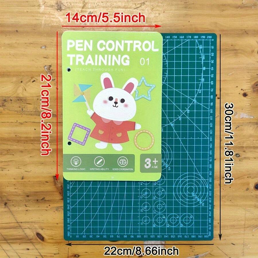 Reusable Magic Drawing & Writing Practice Book With Erasable Pen