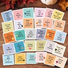 30pcs Mini Encouragement Card For Him Her Motivational Cards With Inspirational Quotes Note Thank You Cards For Friends Family - Multicolor - View 3