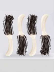 1pc S-Shape Hair Brush, Hair Styling Teasing Comb, Salon Hairstyling Tool - Multicolor - View 1