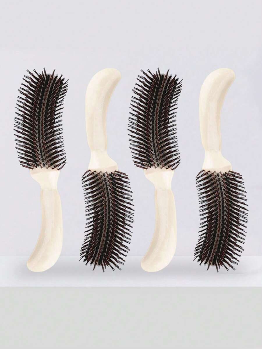 1pc S-Shape Hair Brush, Hair Styling Teasing Comb, Salon Hairstyling Tool - Multicolor - View 1