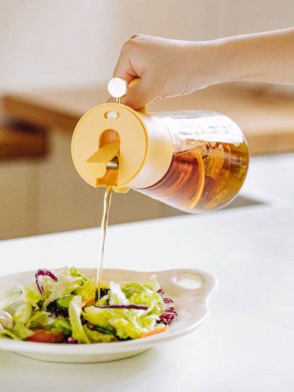 1 pièce Vaporisateur d'huile en verre de 600 ml/21 oz, vaporisateur d'huile 2 en 1, 2 modes : vaporiseur et verseur, vaporisateur d'huile d'olive pour cuisine, barbecue et cuisson à teneur réduite en gras