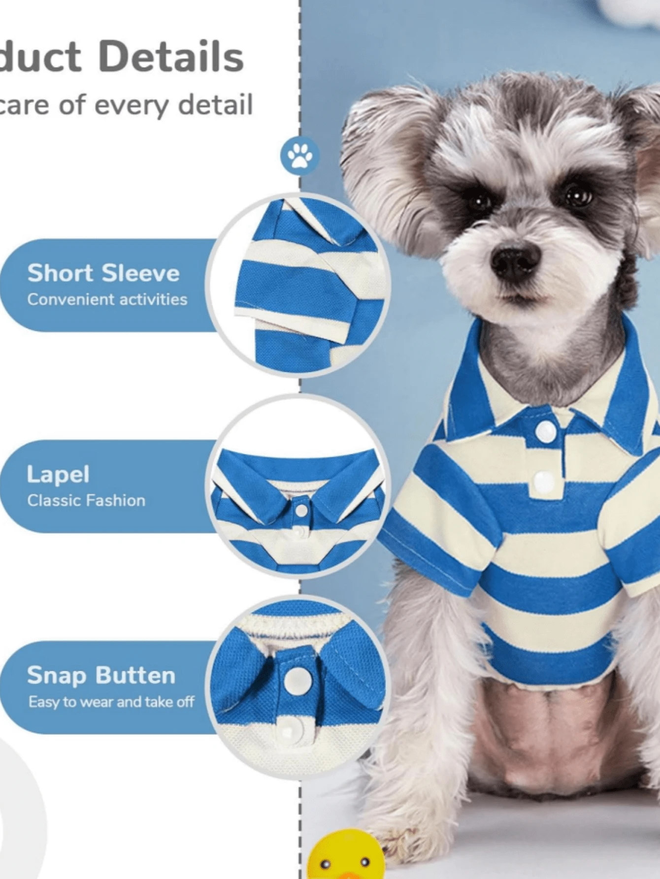 Striped Dog TShirt, Long Sleeve Dog Clothes Suitable For Medium And