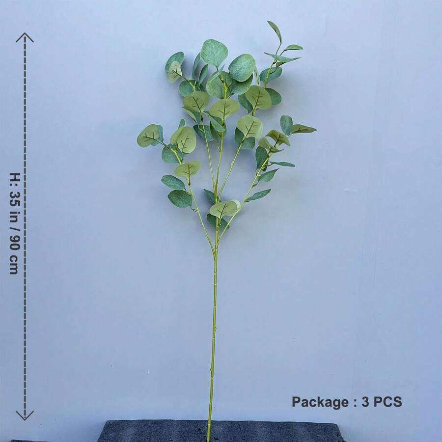 1pc 60190cm Large Artificial Plant Tree Eucalyptus Trees Branches