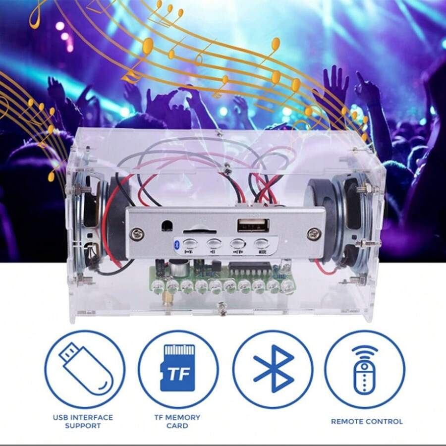 DIY Bluetooth Lautsprecher Bausatz mit LED Blitzlicht Löten Projekt USB