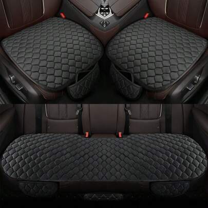 Easypie Selection Car Cover Seat Cushion, Car Floor Mat, Office Chair Cushion, Warm Cushion, Car Cushion, Truck Cushion, Car Seat Cushion, Memory Foam Cushion Winter Three Pieces Set