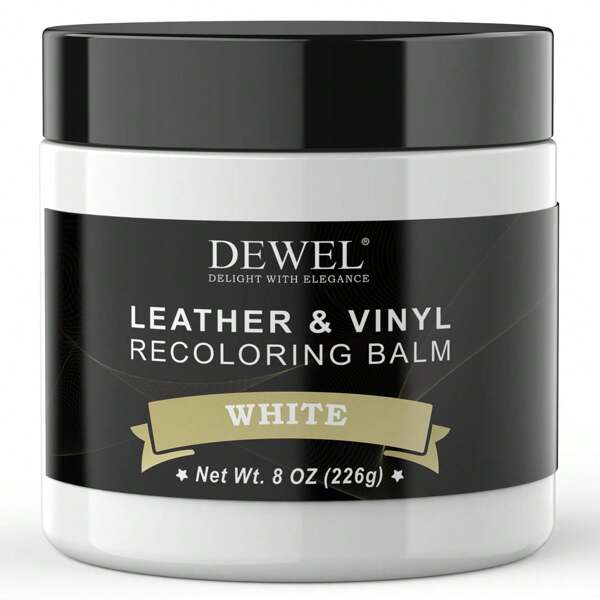 DEWEL DEWEL Leather Recoloring Balm, Maroon Leather Color Restorer For Scratched And Faded, Leather Scratch Remover, Upgrade Leather Repair Kit For Restore Couches, Car Seats, Shoes, Boots