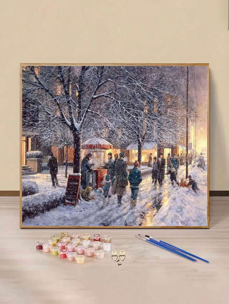 2024 雪街DIY数字绘画-轻松上手：适合初学者的艺术创作之旅 - 白色 - 查看 1