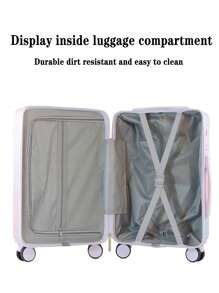 Wytrzymała walizka o dużej pojemności 20/22/24/26 cali, pomieści ponad 30% portów USB, wyposażona w ciche, uniwersalne kółka z haczykami i blokadę antykradzieżową TSA. Walizka dla dziewcząt może być prezentem dla uczniów. Torba podróżna wykonana z poliwęglanu, która uwalnia ręce i jest odpowiednia dla rodzin i młodzieży. Torba podróżna na przybory szkolne z haczykiem na kubek, wisząca torba w kolorze tęczowego gradientu, modna torba promocyjna na akcesoria szkolne. Akcesoria szkolne. - Wielokolorowe - Zobacz 9