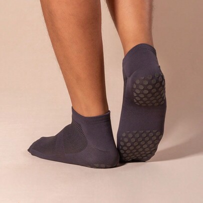 Meias Dallf Meia Hidroginástica Yoga Pilates Cano Médio Antiderrapante Adulto de Alta Qualidade Resistente Dallf