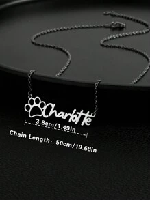 Collar personalizado con diseño de garra de gato de lujo, elegante, versátil y sexy, con corte del nombre personalizado. Regalo para amigos, familiares, cumpleaños, vacaciones, aniversarios, adecuado para fiestas y salidas a la calle.