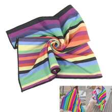 Striped Extra Large Microfibre Lightweight Beach Towel Quick Dry Travel Towel - Multicolor - View 4