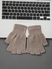 New Kids Solid Color Gloves Suitable For Autumn And Winter Outdoor Elastic Warm Gloves - 1Pair - View 13