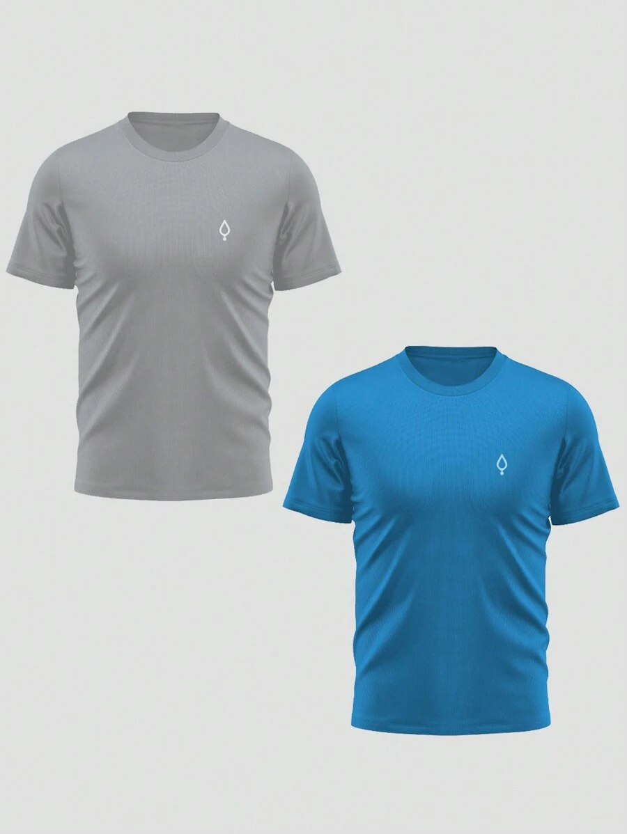 KIT 2 Men's Dry Sports Short Sleeve T-Shirts02 - Nhiều màu - Xem 1