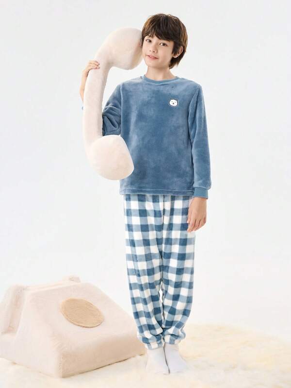 Balabala Winterwarm Flanell Kinder Pyjama Set für Kleine Jungen und Mädchen, Kleinkinder bis Größere Kinder, für Eltern-Kind-Outfit