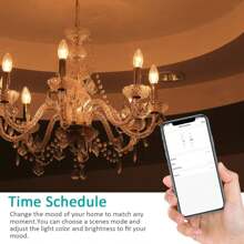 Bombilla LED de candelabro inteligente WiFi XODO C37 E12 regulable - 5W (equivalente a 30W) 4 unidades - Paquete de 4 - Ver 3