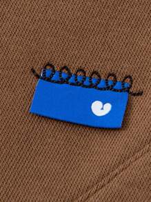 mini bala 男童女童休闲裤柔软保暖宽松长裤 - 深咖啡 - 查看 7