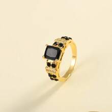 Nhẫn Cubic Zirconia thanh lịch, 4 màu tùy chọn, Nhẫn thời trang Unisex - vòng zircon - Xem 32