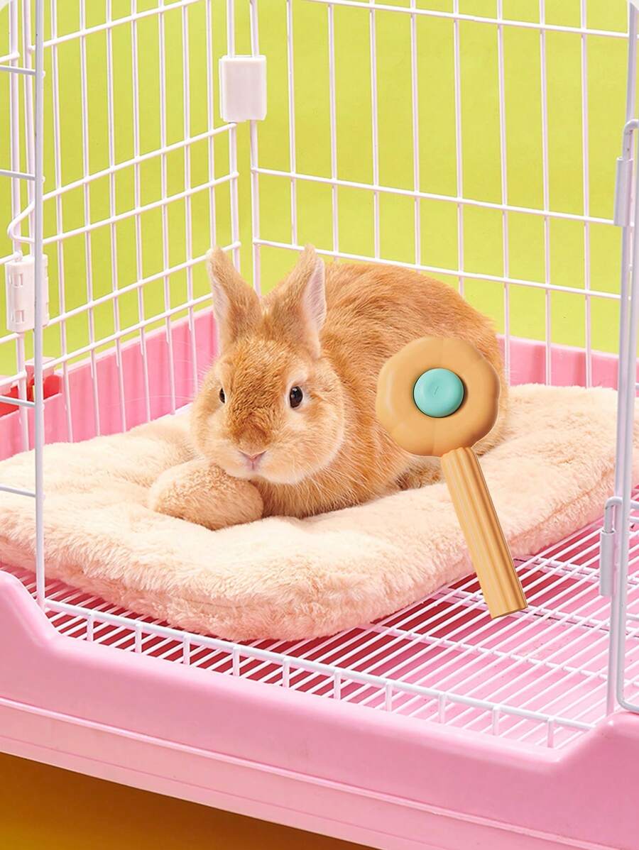 1pc/2pcs Rabbit Fur Grooming Brush, Small Pet SelfCleaning Comb, Multi