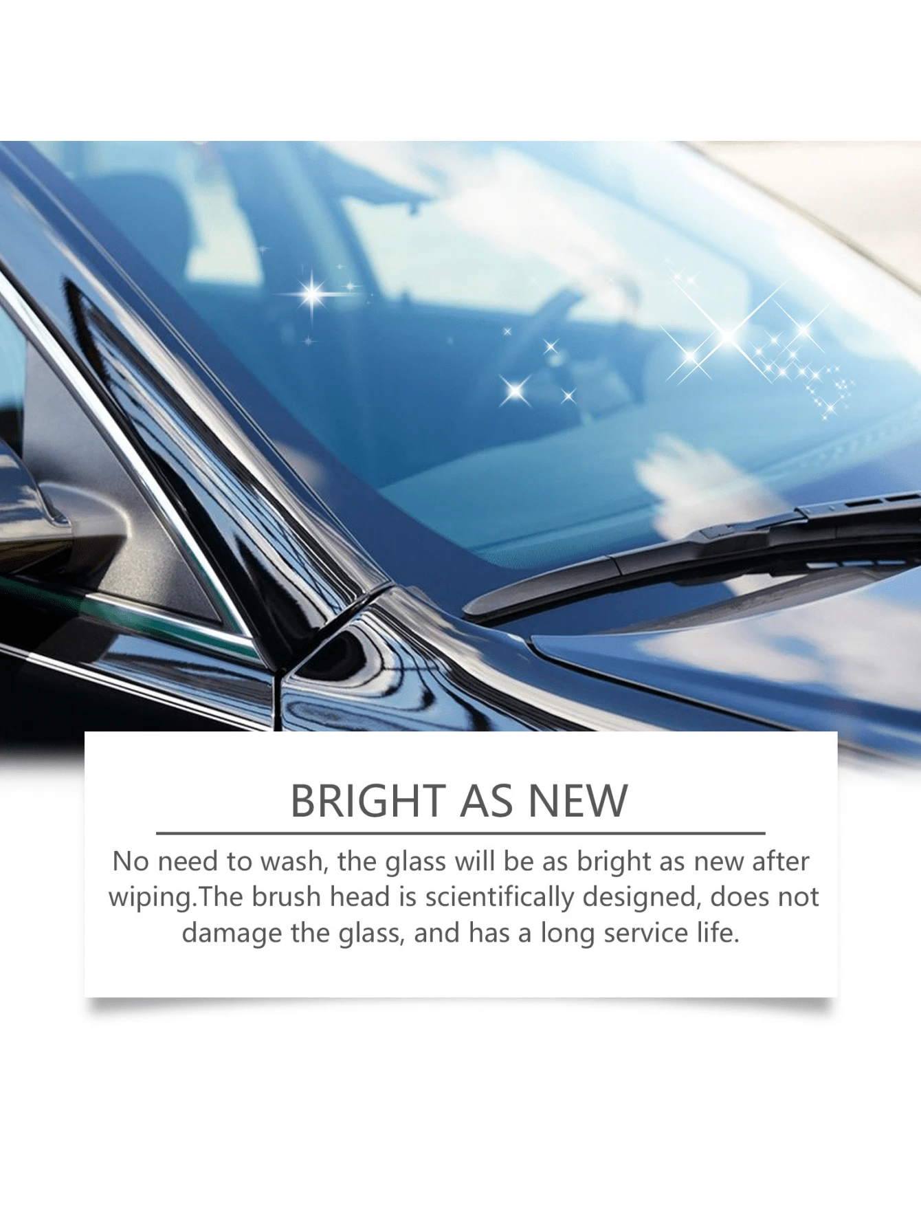 Car Window Glass Cleaning Brush, Automotive Window Cleaning Tool For