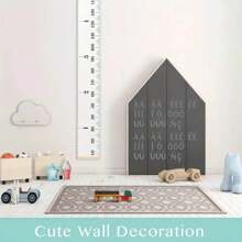Black & White Classic Height Ruler Growth Chart Wall Decor, Inch & Cm Measurement Scale, Wall-Mount Height Measuring Ruler Room Decor Home Decor Bathroom Decor Bedroom Decor Room Decoration Stuff Living Room Decor House Decor Home Decor Living Room Wall Paper Stickers Personalised Stickers - Basic - View 5