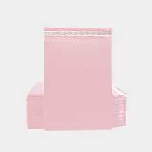 10个磨砂共挤膜气泡信封袋，加厚防水防震服装快递快递泡沫包装袋，气泡信封袋，快递气泡信封袋，气泡缓冲袋，快递包装袋，泡沫信封袋，礼品包装袋情人节 - 粉色 - 查看 3