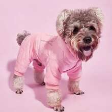 大码宠物狗冬季加厚保暖连体衣外套，适合贵宾犬、比熊犬、雪纳瑞犬、博美犬、泰迪小狗