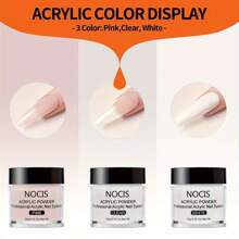 Bộ dụng cụ vẽ móng acrylic NOCIS, bao gồm cọ, dung dịch monomer, bột acrylic trong suốt và màu hồng - Công thức không bị ố vàng, không mùi hương - Bộ dụng cụ vẽ móng dành cho người mới bắt đầu. - Nhiều thông số kỹ thuật - Xem 9