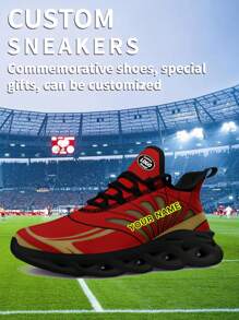 1 双旧金山棒球定制运动鞋、个性化名字跑鞋、定制刀锋运动鞋、个性化礼品低帮跑鞋、名字运动鞋、个性化男女跑鞋、个性化运动休闲鞋、送给妈妈/爸爸/她/他/女朋友/男朋友/妻子/丈夫/朋友的礼物 - 黑色 - 查看 4