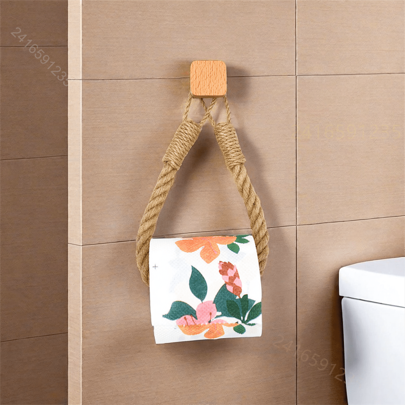 1-2 قطعة حامل منسوج لمناديل الورق بدون مسامير، رف مناشف، إكسسوارات حمام، خطاف مناديل، حامل لفة ورق، رف تخزين الحمام، بتصميم ريفي لحامل ورق التواليت، حامل لفة ورق المطبخ، موزع مناديل لاصق، معلق مناديل، بدون ثقب، مثبت على الحائط، حامل لمناشف الورق، أدوات الحمام، تخزين الحمام والمرحاض، منظم خزانة الحمام
