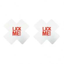 1 par de nuevas cubiertas para pezones que brillan en la oscuridad de Navidad/Halloween, pastillas respirables para el pecho, pegatinas de pezones impresas de un solo uso con diseño de cruz, cubiertas sexys para pezones para mujeres, para fiestas