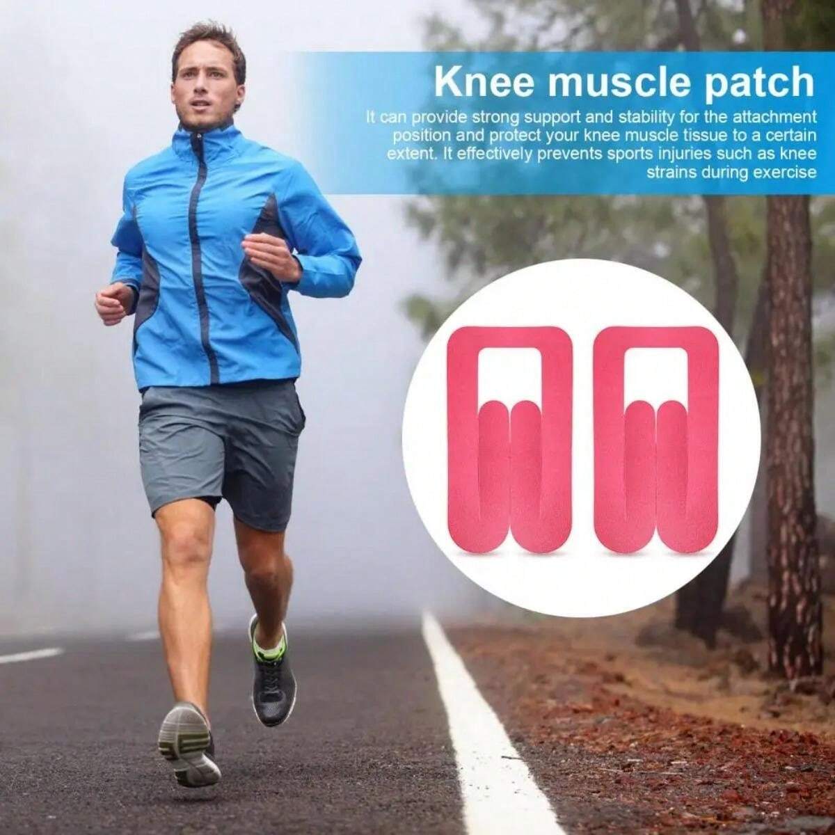 Quick Easy Knee Taping Kinesiology Tape For Knee Pre Cut Adhesive