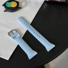 1pc Slim Band Compatible With Samsung Galaxy Watch 6 Band/Galaxy Watch 7 Band/Galaxy Watch 5 4 Band, Galaxy Watch 6 4 Classic/5 Pro/Watch 3/Active 2 Band, 20mm Silicone Sport Strap Women Men