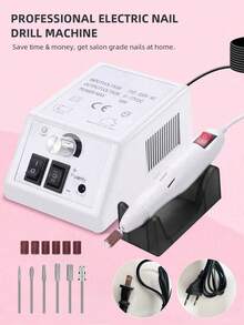 配有指甲鑽頭和砂輪的電動指甲油鑽機組,20000rpm便攜式電動修甲筆電動指甲磨床,指甲efile指甲鑽筆修甲機套裝,專業指甲美容,用於造型打磨和修整,去除角質死皮和凝膠角質除皮機,趾甲磨光設備,美甲美容工具套件,diy指甲美容工具,適用於陶瓷亞克力凝膠指甲,美容沙龍和家庭使用,是女孩的最佳新年禮物 - 查看 8