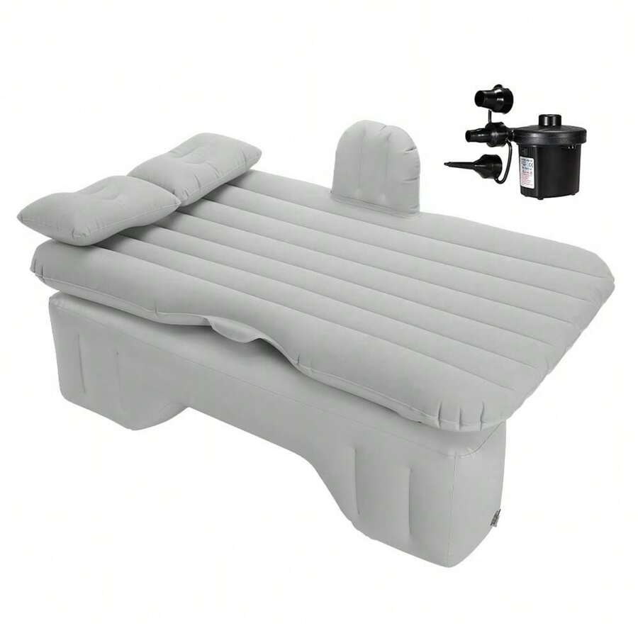 VG Plus Inflatable Car Bed Mattress With Electric Pump - 灰色 - 查看 1