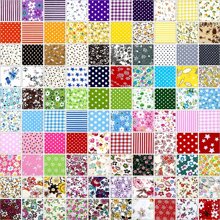 100pcs 4'' X 4'' Craft Fabric Bundle Squares, DIY Sewing Quarters Bundle, Precut Fabric Bundles For Precut Fabric,Quilting Fabric Bundles, DIY Sewing Quilting Scrapbooking - Multicolor - View 9