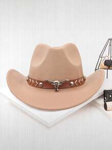 2pcs Western Cowboy Costume Accessories Set - Includes Cowgirl Hat And Bandana Scarf For Farm Halloween Party Dress-Up Props, Cool And Handsome Style With Pop-Culture Theme - Cowboy Hat + Red Scarf - View 7