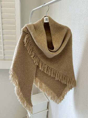 1pc Fashionable Women Scarf,Casual Vintage Solid Color High-Quality Versatile Chic Warm Winter Vacation Travel Cosplay Evening Party Elegant Matching Cape Scarf For Women, Autumn/Winter New