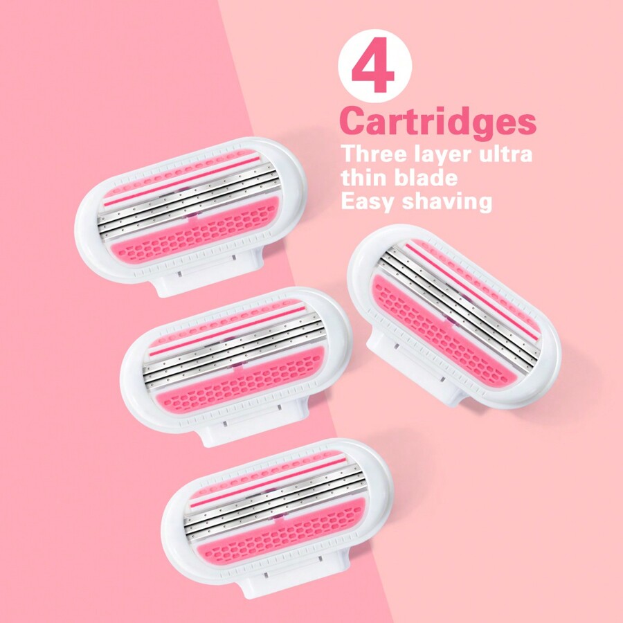 jifuli Women Bikini Manual Safety Razor Hair Removal Shaving 3Layer