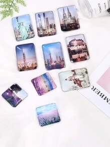 1pc Customized 3D Transparent Crystal Glass Fridge Magnet,Wedding Essentials