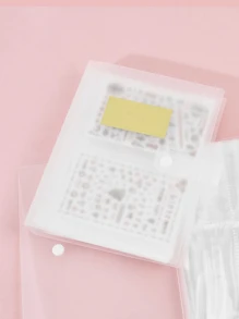1入組美甲貼紙相冊存儲架雙面使用大容量80個卡位美甲藝術展示書容器工具美甲相冊、家居用品 - 無色 - 查看 7