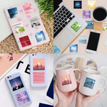 50 miếng dán truyền cảm hứng, câu nói của người nổi tiếng, thơ truyền cảm hứng, câu dán DIY, vali, ván trượt, tủ lạnh, máy tính xách tay, miếng dán trang trí câu nói cổ điển, vinyl chống thấm nước cho thanh thiếu niên và người lớn - Nhiều màu - Xem 9